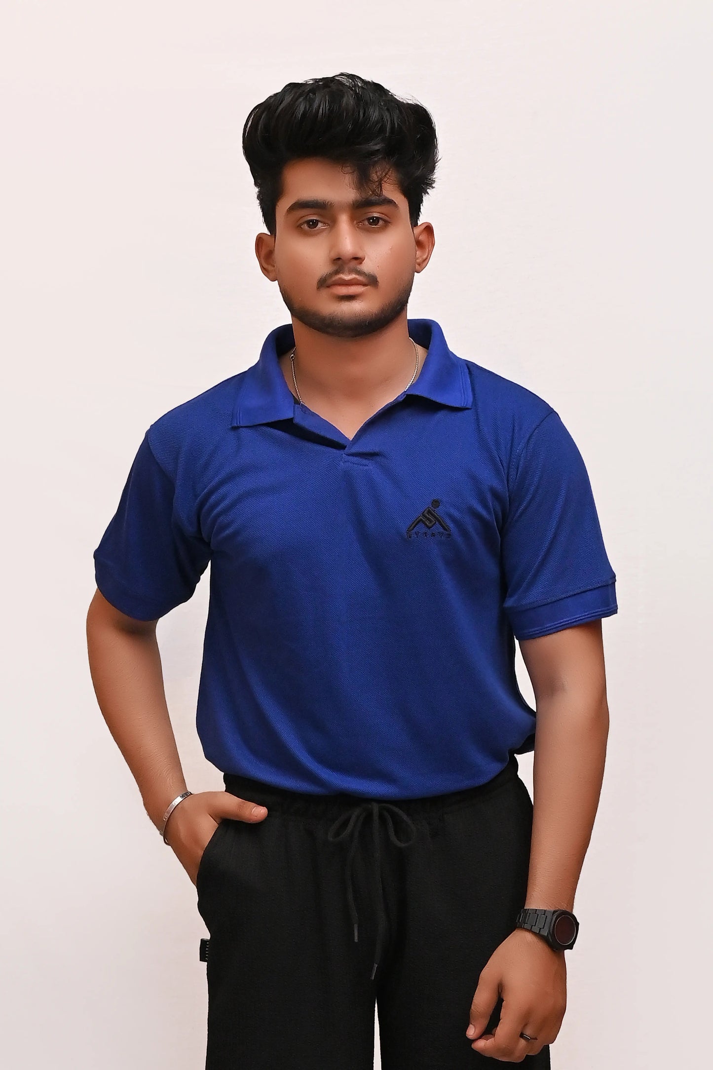 PREMIUM HALF SLEEVES POLO SHIRT-ROYAL BLUE