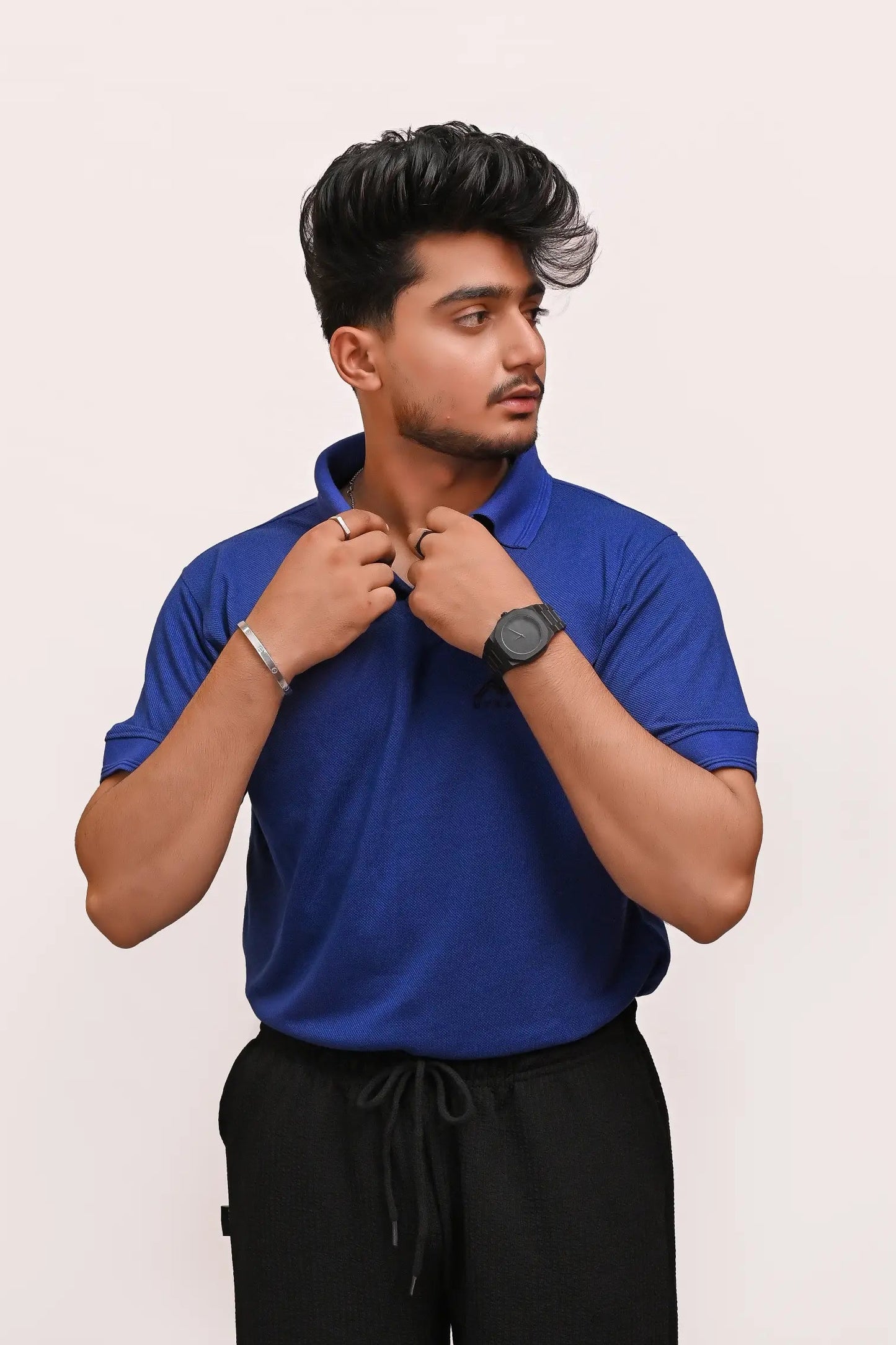 PREMIUM HALF SLEEVES POLO SHIRT-ROYAL BLUE
