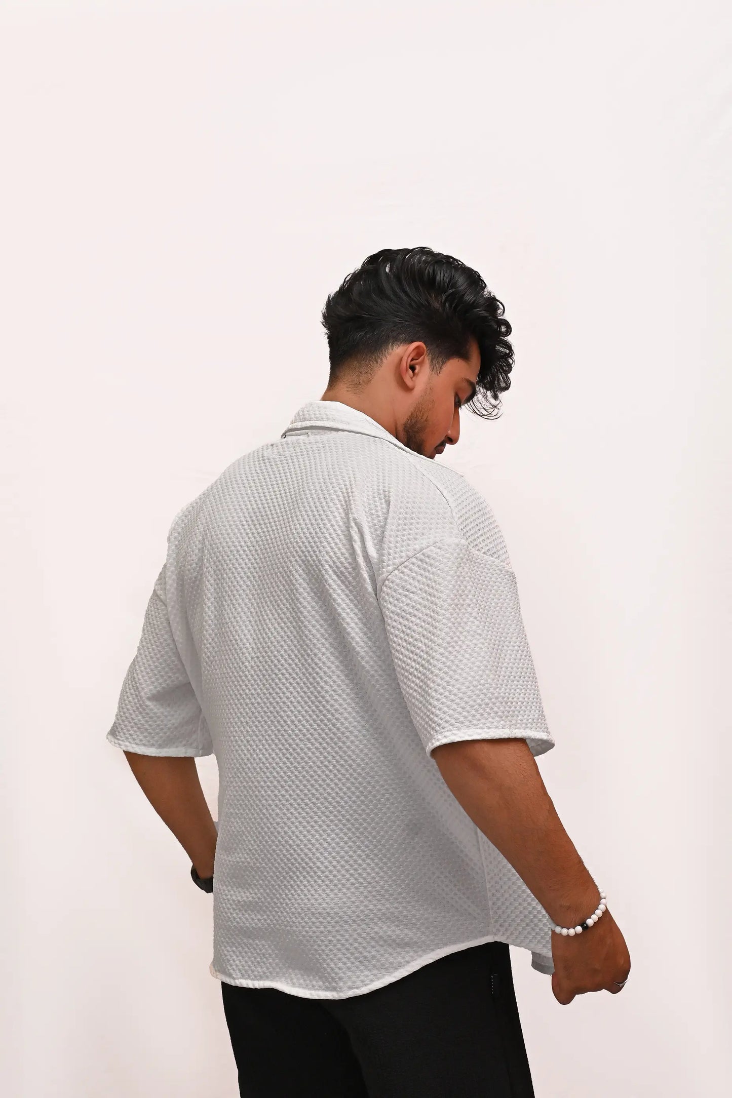 CLASSIC TEXTURED PREMIUM SHIRT – WHITE