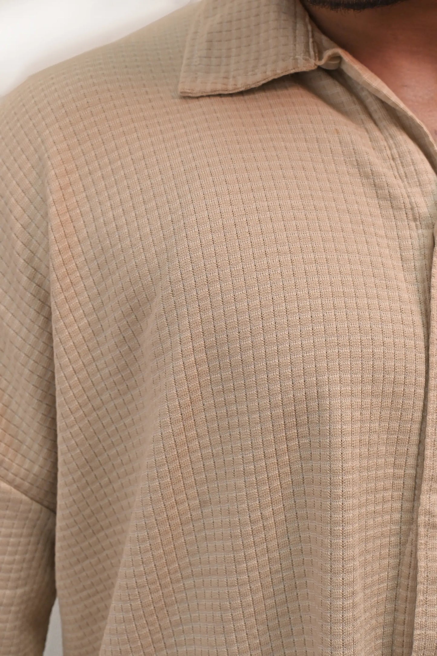 CLASSIC TEXTURED PREMIUM SHIRT – BEIGE