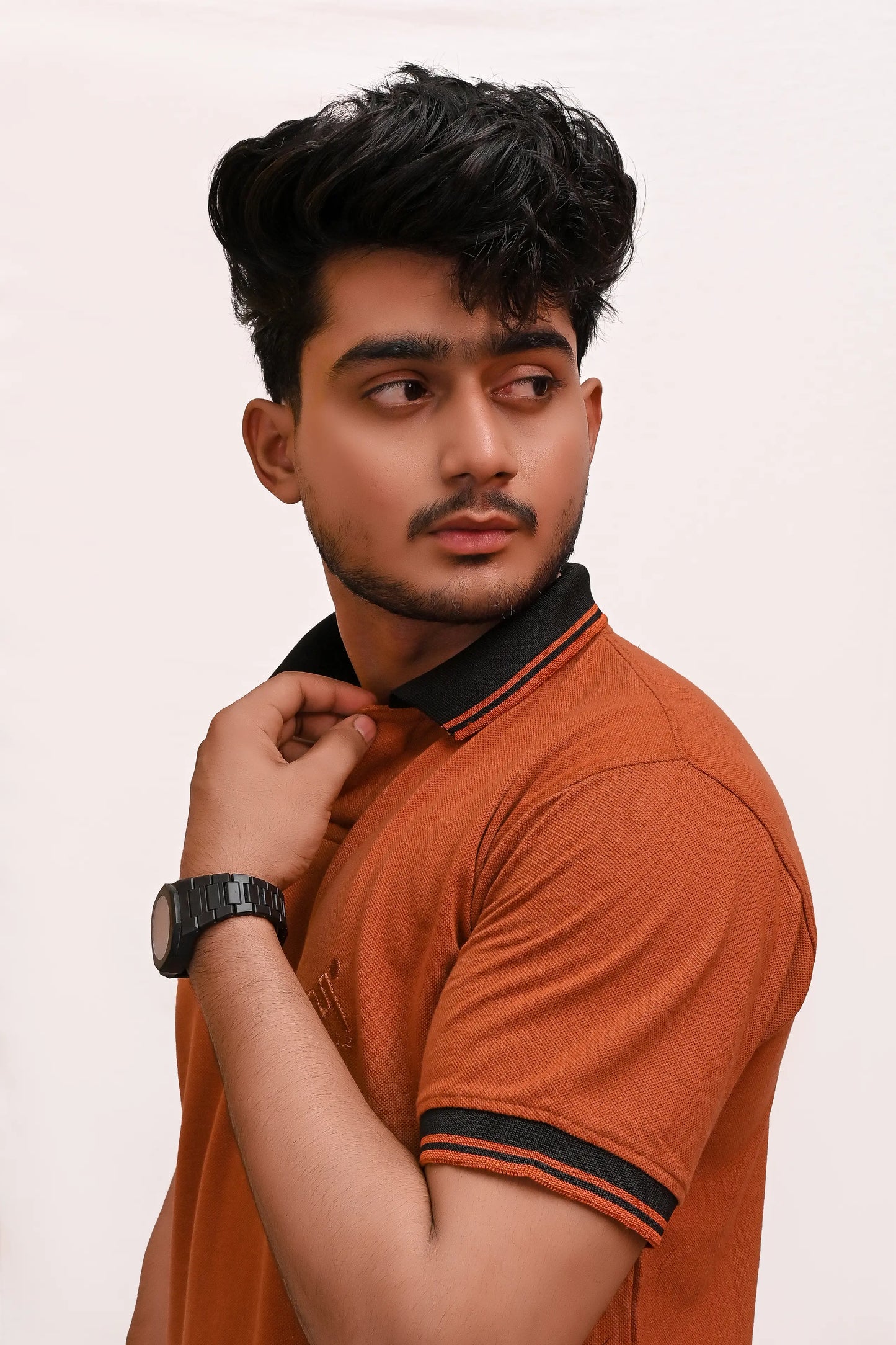 PREMIUM HALF SLEEVES POLO SHIRT-MUSTARD HORIZON