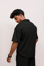 CLASSIC TEXTURED PREMIUM SHIRT – BLACK