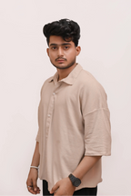 CLASSIC TEXTURED PREMIUM SHIRT – BEIGE