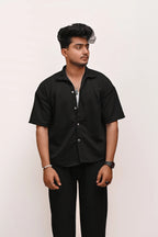 CLASSIC TEXTURED PREMIUM SHIRT – BLACK